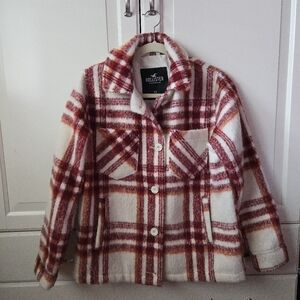 Hollister Plaid Button-Up Shacket